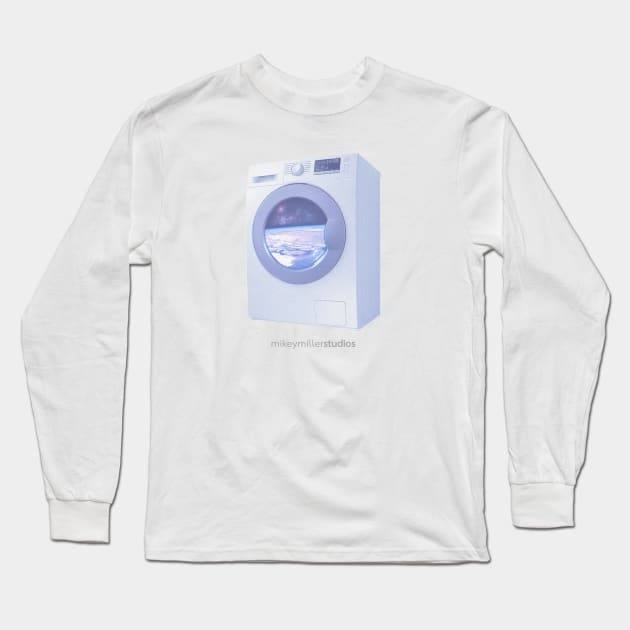 Space Washing Machine Long Sleeve T-Shirt by Mikey Miller